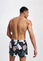 ONLY & SONS Todd Kürzeste abstrakte Badehose in Dunkelmarineblau