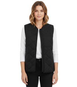 ONLY & SONS Art Quilt Liner Damen Weste Outdoor mit seitlichen Eingriffstaschen Torf