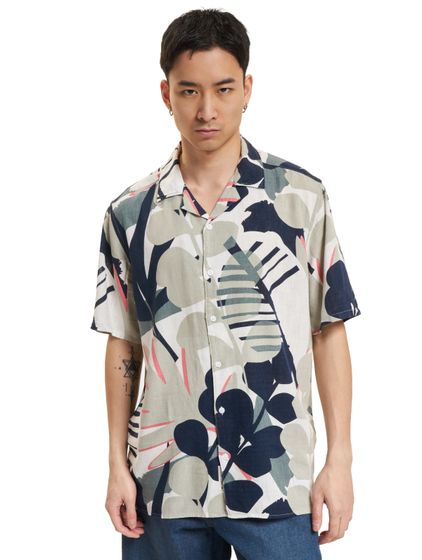 T-shirt e t-shirt in lino AOP Bertil Reg Visc ONLY & SONS