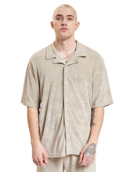 ONLY & SONS Deniz Terry shirts with silver lining