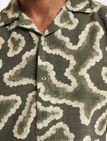 ONLY & SONS Noy Resort Abstract Hemden dusty olive