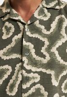 ONLY & SONS Noy Resort Abstract Hemden dusty olive