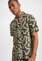 ONLY & SONS Noy Resort Abstract Hemden dusty olive