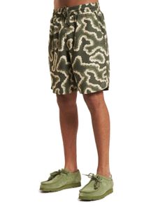 ONLY & SONS Short Noy Abstract en vert olive poussiéreux