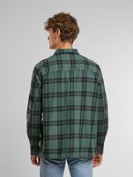ONLY & SONS Oliver Twill Overdye Hemden darkest spruce black