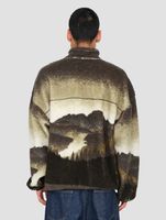 ONLY & SONS Blaze Aop Kapuzenpullover mit durchgehendem Reißverschluss in Aschenputtelbraun