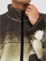 ONLY & SONS Blaze Aop Kapuzenpullover mit durchgehendem Reißverschluss in Aschenputtelbraun