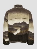 ONLY & SONS Blaze Aop Kapuzenpullover mit durchgehendem Reißverschluss in Aschenputtelbraun
