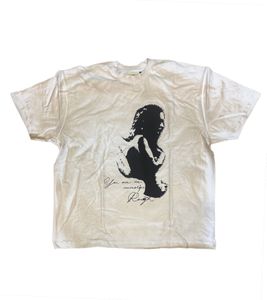 ROUGH. Herren T-Shirt Kurzarm-Shirt stylisches Baumwoll-Shirt Alltags-Shirt Weiß/Beige