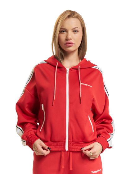 TheJoggConcept Sima Cardigan Hoodies racing rot