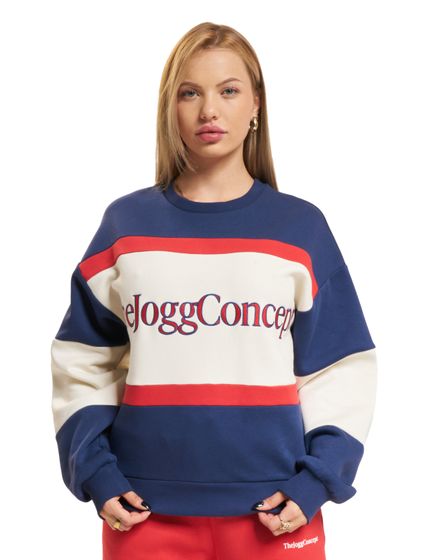 TheJoggConcept Sage Logo Pullover mittelalterlich blau mix