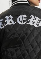 Chaqueta universitaria acolchada negra Sixth June Crew Chaqueta universitaria acolchada negra Sixth June Crew
