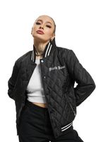 Chaqueta universitaria acolchada negra Sixth June Crew Chaqueta universitaria acolchada negra Sixth June Crew