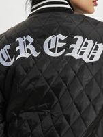 Chaqueta universitaria acolchada negra Sixth June Crew Chaqueta universitaria acolchada negra Sixth June Crew