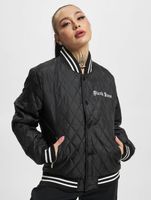 Chaqueta universitaria acolchada negra Sixth June Crew Chaqueta universitaria acolchada negra Sixth June Crew