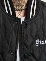 Chaqueta universitaria acolchada negra Sixth June Crew Chaqueta universitaria acolchada negra Sixth June Crew