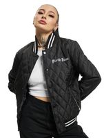 Chaqueta universitaria acolchada negra Sixth June Crew Chaqueta universitaria acolchada negra Sixth June Crew