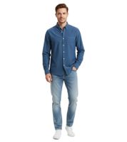 Universal Works Men's Shirt New Standard Modern Fit Long Sleeve Classic Design Blue