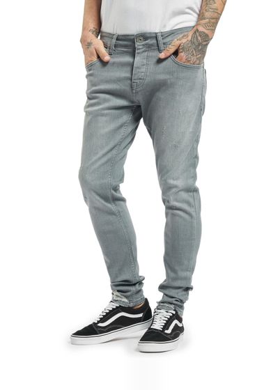 2Y Premium Tim Skinny Fit Jeans grauer Denim