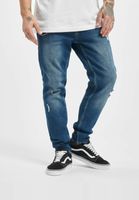 2Y Premium Destroyed Tapered Denim blau