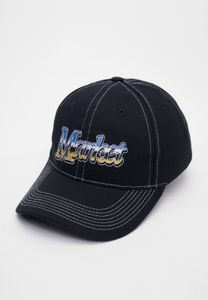 Market Reflection 6 Panel Flexfitted Caps verwaschenes Schwarz