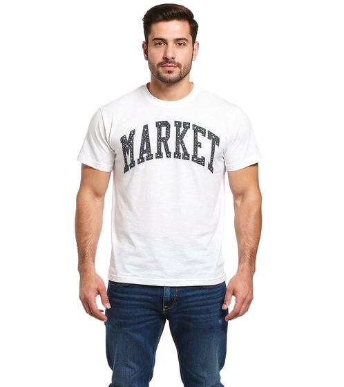 Market Herren Chinatown Arc Puff T-Shirt Freizeit-Shirt 399000613 Aschgrau