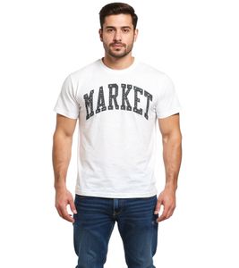 T-shirt casual da uomo Chinatown Arc Puff di Market, 399000613, grigio cenere