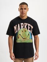 Camisetas Market Smiley Out Of Body lavadas en negro