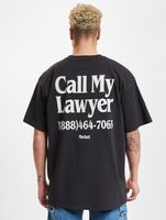 Market Call My Lawyer T-Shirts verwaschen schwarz