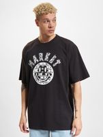 Market Smiley Brickhouse T-Shirts verwaschen schwarz