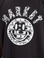 Market Smiley Brickhouse T-Shirts verwaschen schwarz