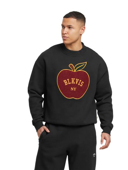 BLKVIS Apple Rundhalspullover schwarz
