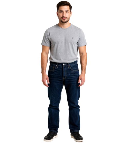 LEVI´S 501 Herren Rigid V2 Straight Fit Jeans Stylische Baumwoll-Hose Navy