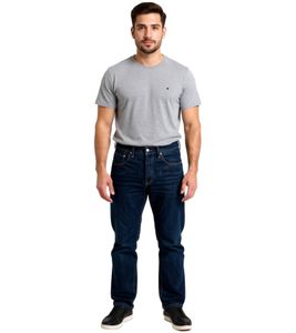 LEVI'S 501 Men's Rigid V2 Straight Fit Jeans, Stylish Cotton Trousers, Navy