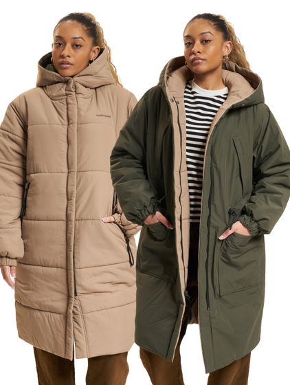 Didriksons Anna Parka beige/dunkelgrün