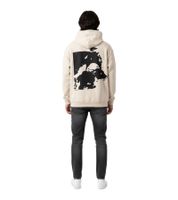 Rough. Raw Bite Men's Hoodie - Modern Pullover with Hood - Comfortable and Stylish - Beige