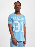 Camiseta lavada vsct Harlem 91 azul celeste
