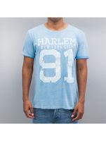 Camiseta lavada vsct Harlem 91 azul celeste