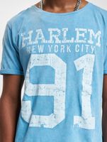 Camiseta lavada vsct Harlem 91 azul celeste