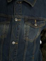 Chaqueta vaquera azul con mangas bomber vsct