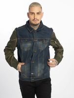 Chaqueta vaquera azul con mangas bomber vsct