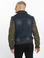 Chaqueta vaquera azul con mangas bomber vsct