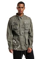 vsct Chaqueta de transición militar pintada a mano gris vsct Chaqueta de transición militar pintada a mano gris