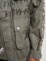 vsct Chaqueta de transición militar pintada a mano gris vsct Chaqueta de transición militar pintada a mano gris