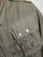 vsct Chaqueta de transición militar pintada a mano gris vsct Chaqueta de transición militar pintada a mano gris