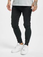 vsct Keanu Slim Fit-Jeans mit Reißverschluss am Beinabschluss, Schwarz, ausgewaschen