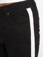 Jeans aderenti a righe Knox di vsct, neri, al ginocchio