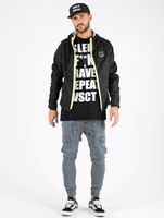 Chaqueta con cremallera neón Conzraast negra vsct Chaqueta con cremallera neón Conzraast negra vsct