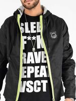 Chaqueta con cremallera neón Conzraast negra vsct Chaqueta con cremallera neón Conzraast negra vsct