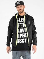 Chaqueta con cremallera neón Conzraast negra vsct Chaqueta con cremallera neón Conzraast negra vsct